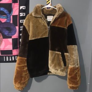 Medium urban outfitters fur jacket